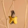 Graham & Green Bunny in a Yellow Coat Hanging Decoration