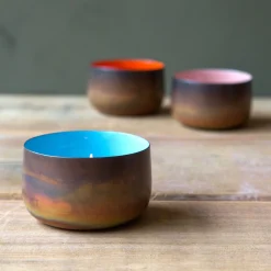 Graham & Green Burnt Copper Tea Light Holders