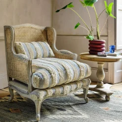Graham & Green Caden Misty Stripe Armchair