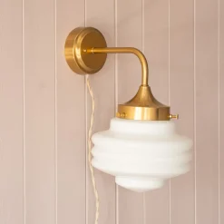 Graham & Green Caius Brass Wall Light