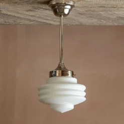Graham & Green Caius Nickel Pendant Light