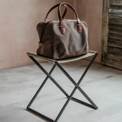 Graham & Green Canvas Folding Luggage Rack