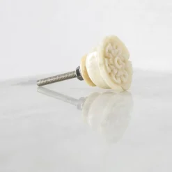 Graham & Green Carved Rose Bone Knob