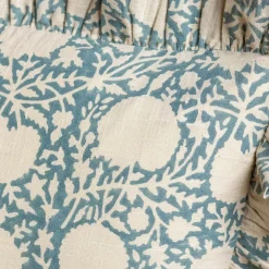 Graham & Green Cassia Small Rectangular Block Printed Cushion