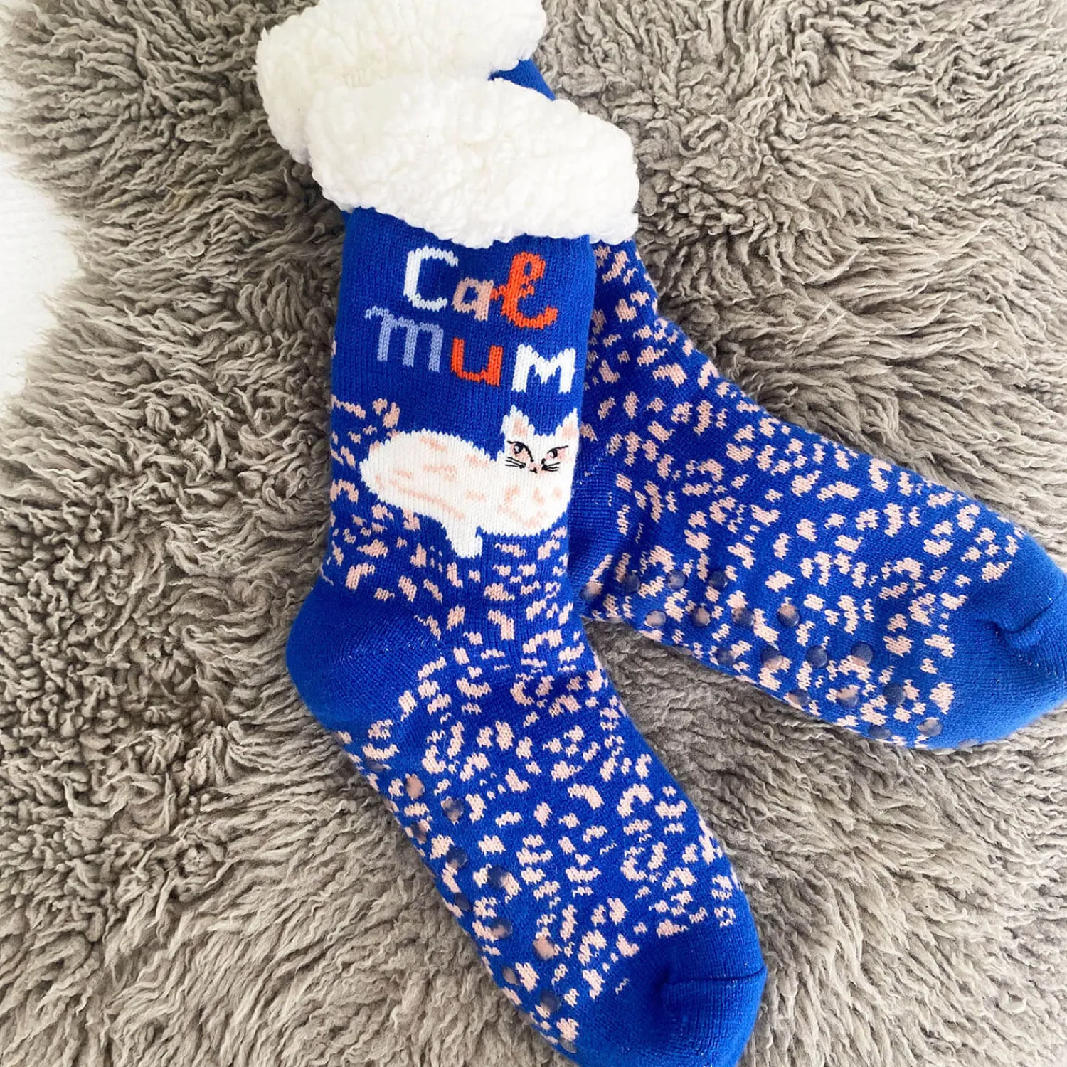 Graham & Green Catnip Slipper Socks