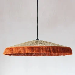 Graham & Green Cecile Brick Red Tassel Pendant