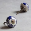 Graham & Green Ceramic Foliage Hand-painted Knob