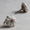 Graham & Green Ceramic Matte Floral Hand-painted Knob