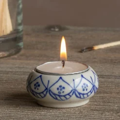 Graham & Green Ceramic Painted Tealight Holders