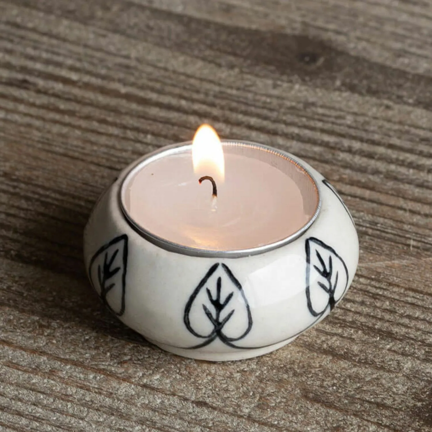 Graham & Green Ceramic Painted Tealight Holders