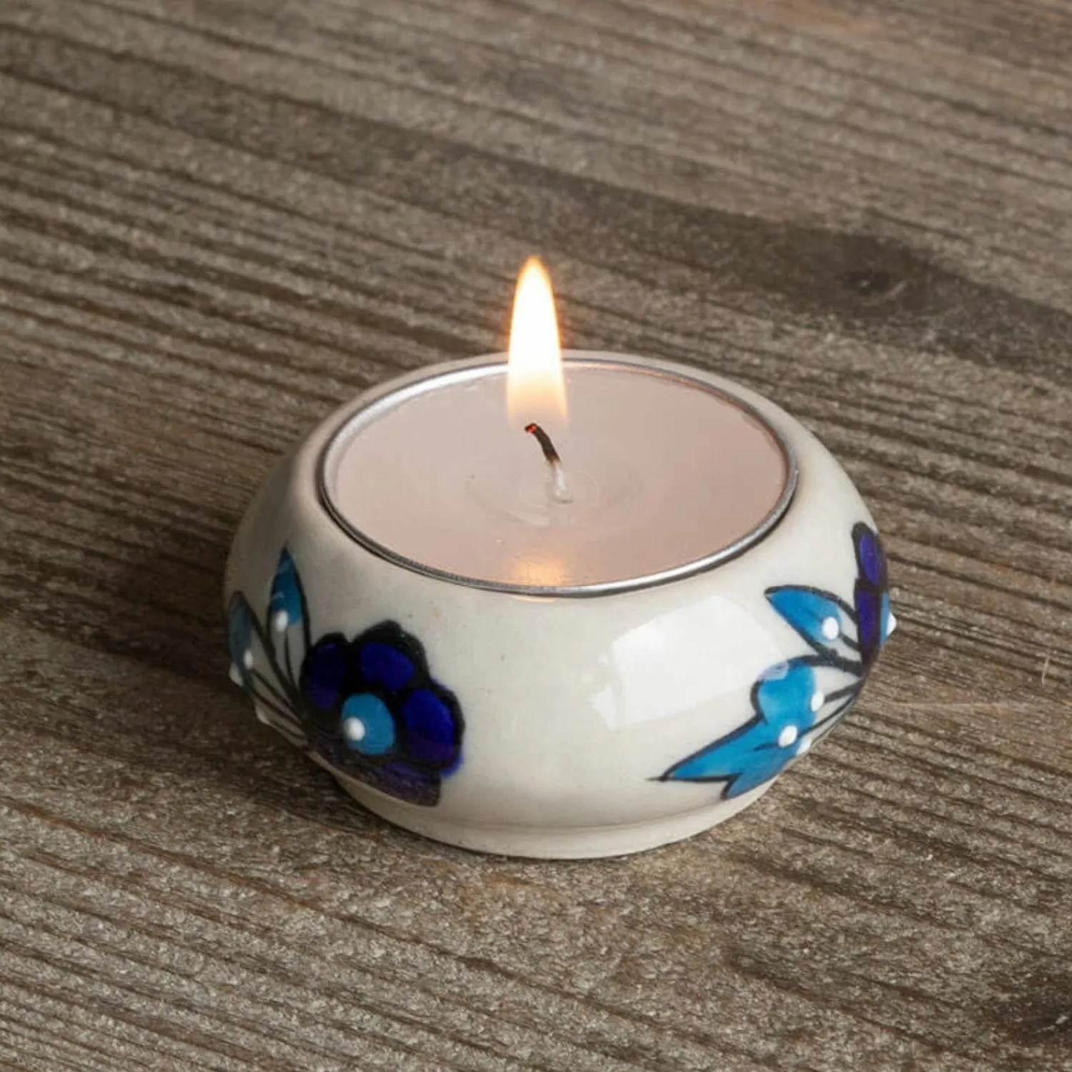 Graham & Green Ceramic Painted Tealight Holders