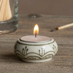 Graham & Green Ceramic Painted Tealight Holders