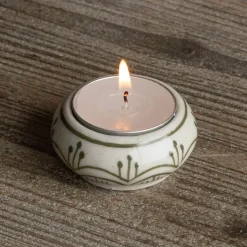 Graham & Green Ceramic Painted Tealight Holders