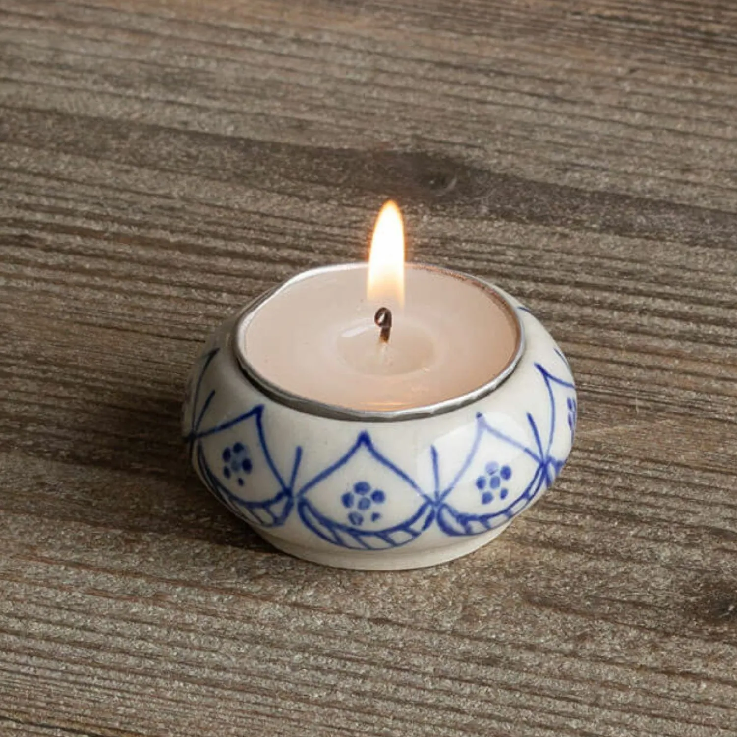 Graham & Green Ceramic Painted Tealight Holders