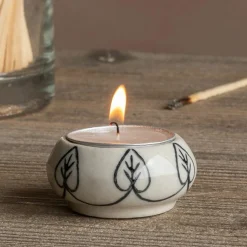 Graham & Green Ceramic Painted Tealight Holders