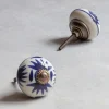 Graham & Green Ceramic Star Hand-Painted Knob