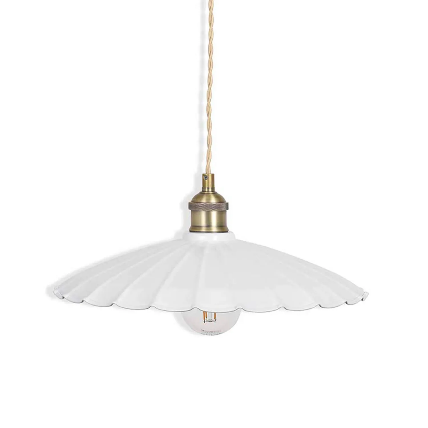 Graham & Green Chalk Metal Large Pendant Light