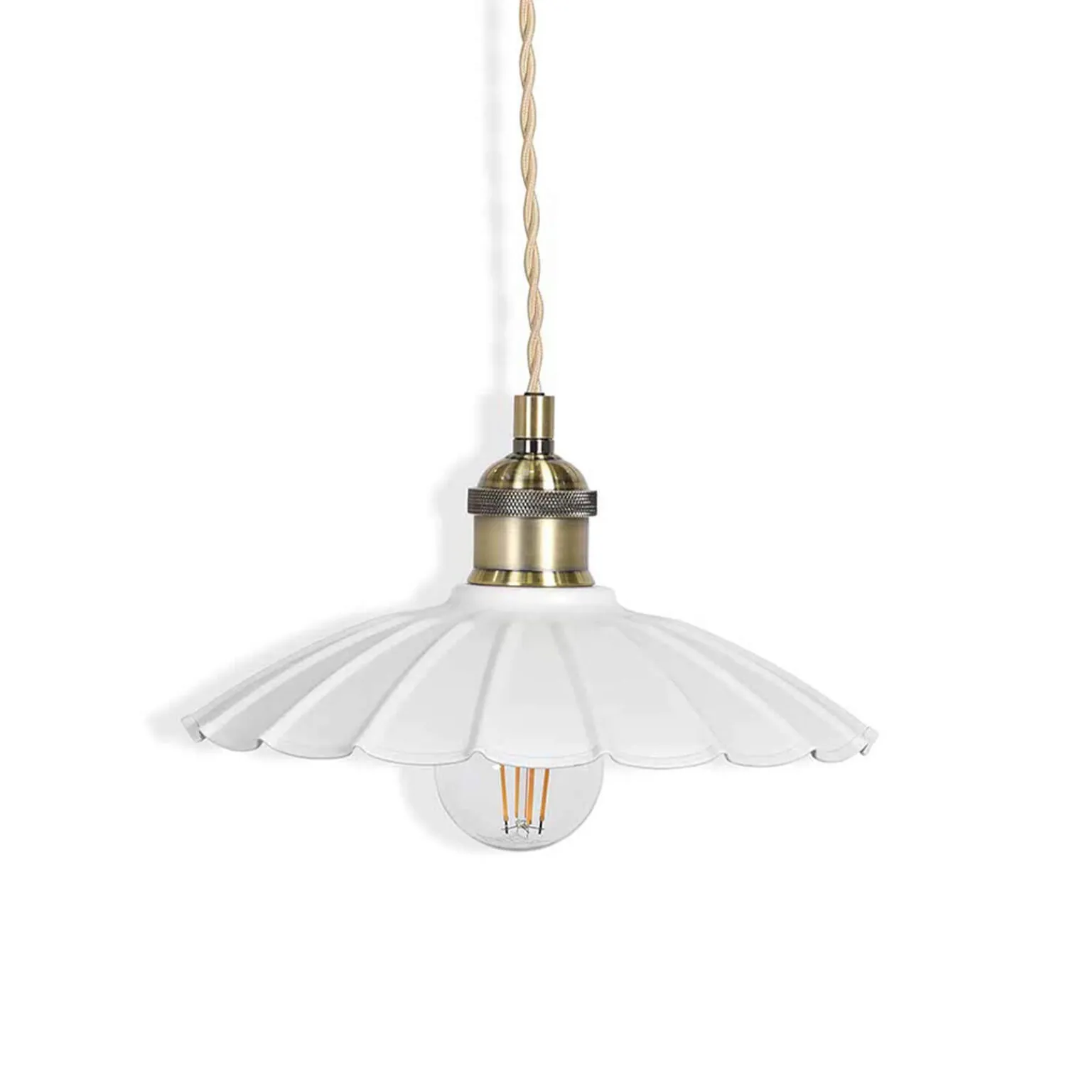 Graham & Green Chalk Metal Small Pendant Light