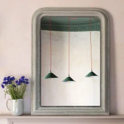 Graham & Green Charlie Grey Beaded Mirrors