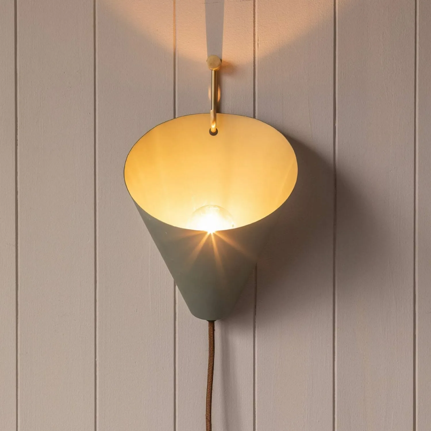 Graham & Green Chilton Lichen Green Wall Light