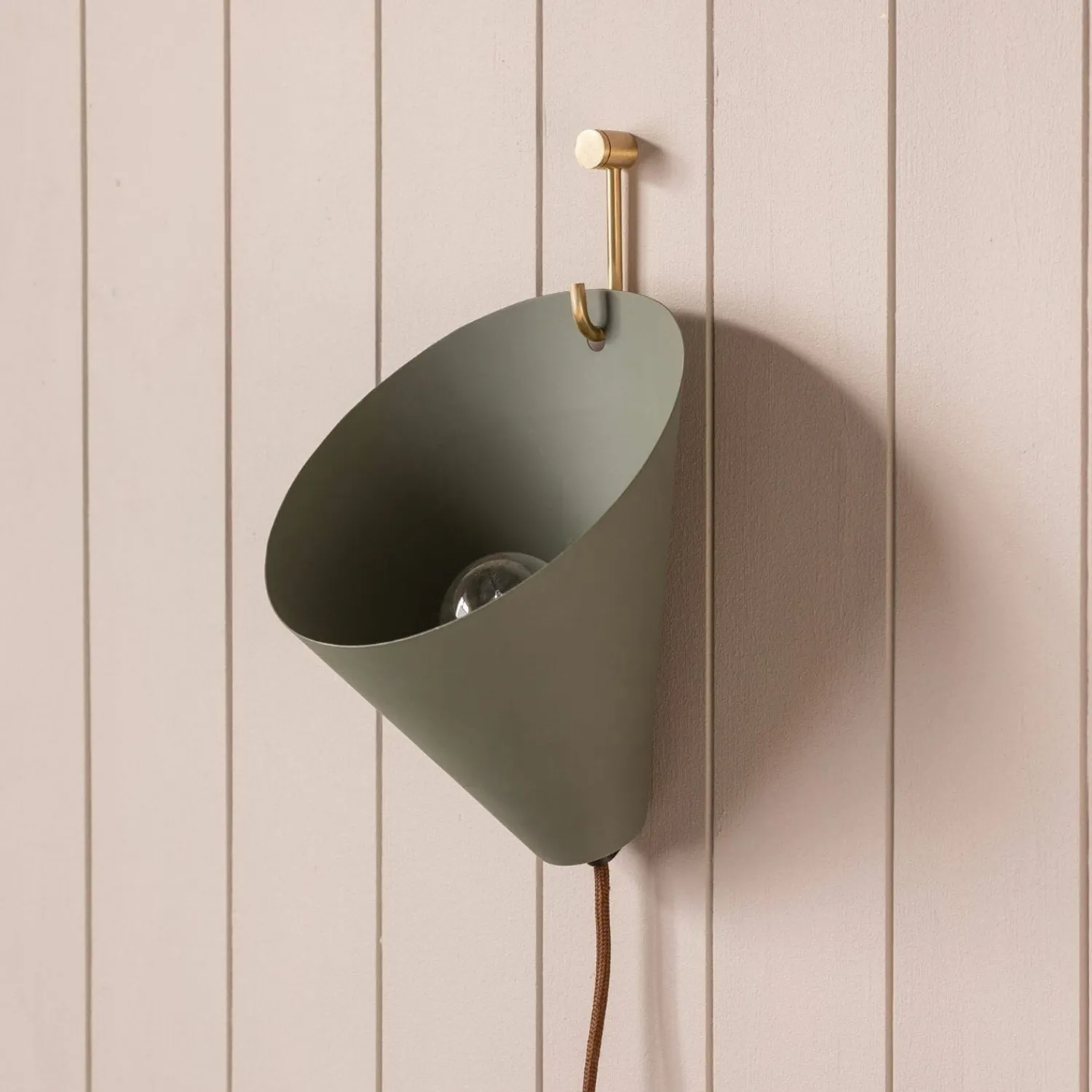 Graham & Green Chilton Lichen Green Wall Light