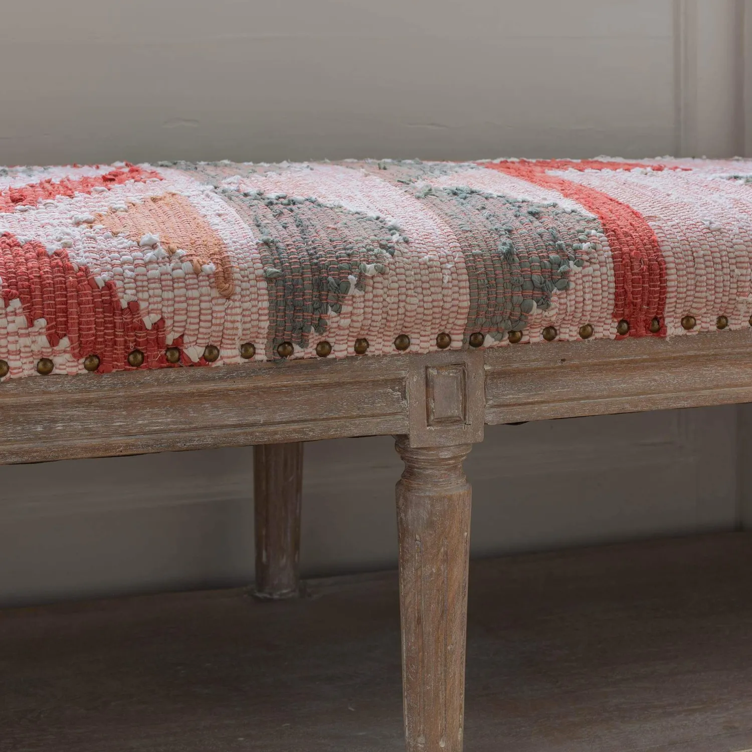 Graham & Green Chindi Rag Rug Bench