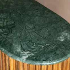 Graham & Green Chinora Oval Green Marble Bar