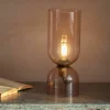 Graham & Green Clarence Glass Table Lamp Rose - Small