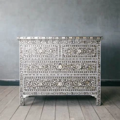 Graham & Green Classic Grey Mother of Pearl Chest of Drawers