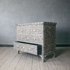 Graham & Green Classic Grey Mother of Pearl Chest of Drawers