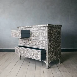 Graham & Green Classic Grey Mother of Pearl Chest of Drawers