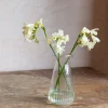 Graham & Green Clear Fluted Glass Vase