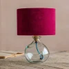 Graham & Green Clear Recycled Glass Table Lamp