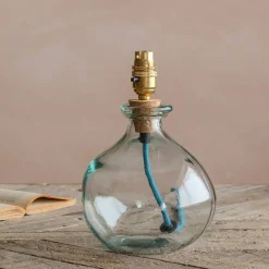 Graham & Green Clear Recycled Glass Table Lamp