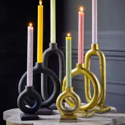 Graham & Green Coloured Dining Candles