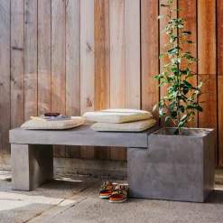 Graham & Green Concrete Bench Planter