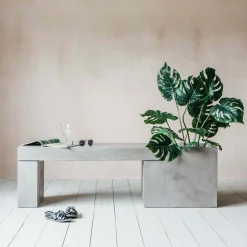 Graham & Green Concrete Bench Planter