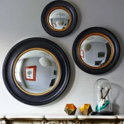Graham & Green Convex Glass Porthole Mirrors