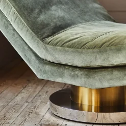 Graham & Green Corinne Green Velvet Chaise