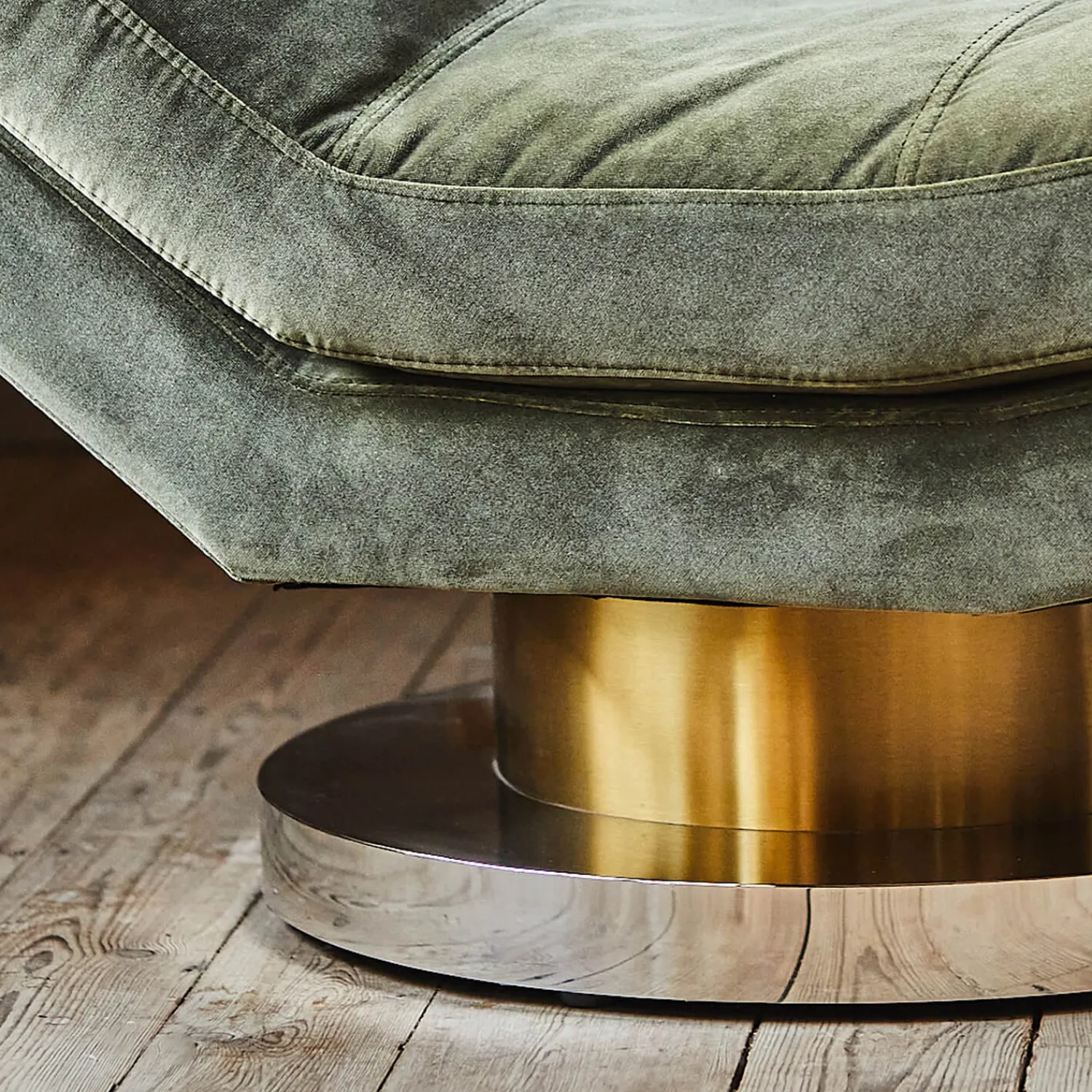 Graham & Green Corinne Green Velvet Chaise