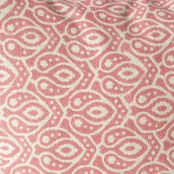 Graham & Green Cotton Block Printed Square Cushions with tassel trim