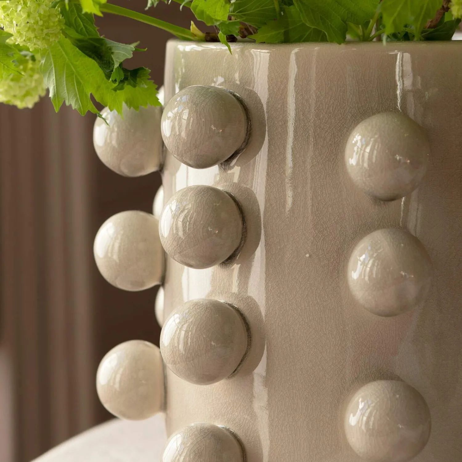 Graham & Green Cream Bobble Vase