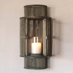 Graham & Green Curved Bamboo Lantern