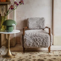 Graham & Green Dasha Faux Fur Armchair