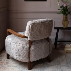 Graham & Green Dasha Faux Fur Armchair