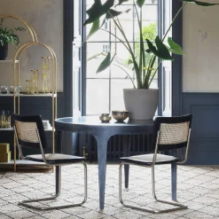 Graham & Green Delaney 4 Seater Green Marble Dining Table