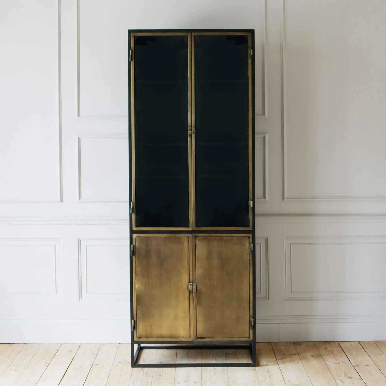 Graham & Green Dexter Double Glass Display Cabinet