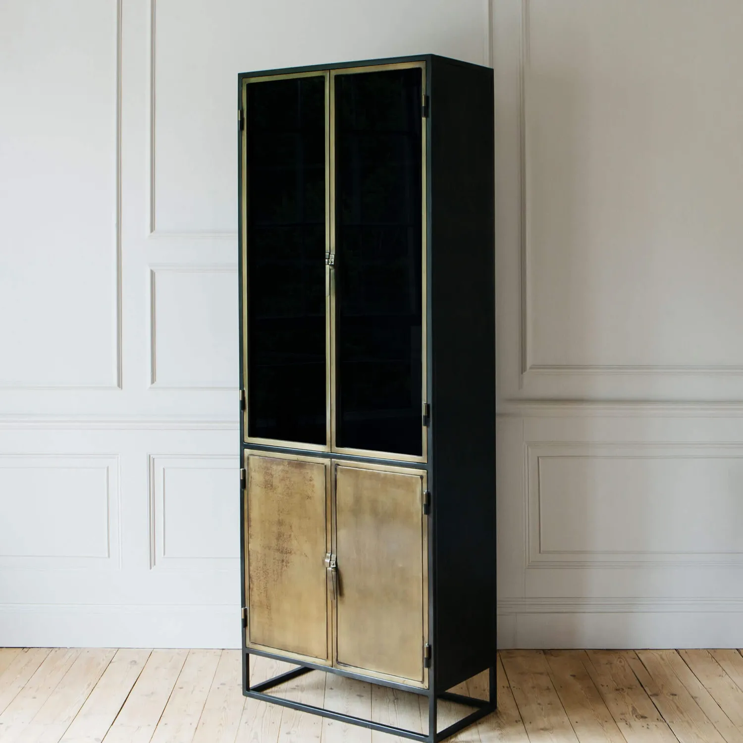 Graham & Green Dexter Double Glass Display Cabinet