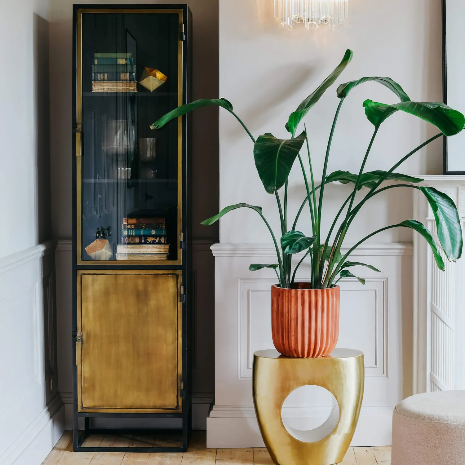Graham & Green Dexter Single Glass Display Cabinet