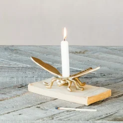 Graham & Green Diego Dragonfly Candle Holder